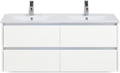 Dante Badmeubelset 120 cm - Wit Hoogglans - Keramische Wastafel Wit Enjoy