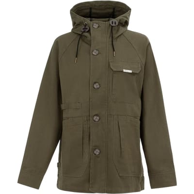 SoulCal Katoenen parka voor dames (Kaki Groen)