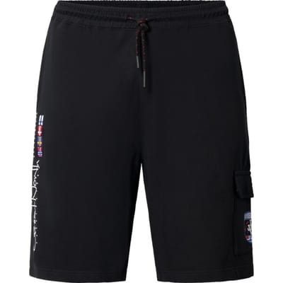 Jan Vanderstorm herren Sweatbermuda - 80/82 - zwart - Plus Size