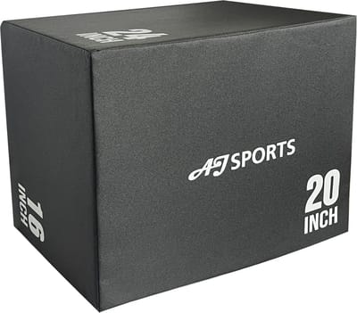 AJ-Sports Soft Plyo Box - Jump Box - Fitness Box - Fitness Kist - Krachttraining - Fitness - Zwart