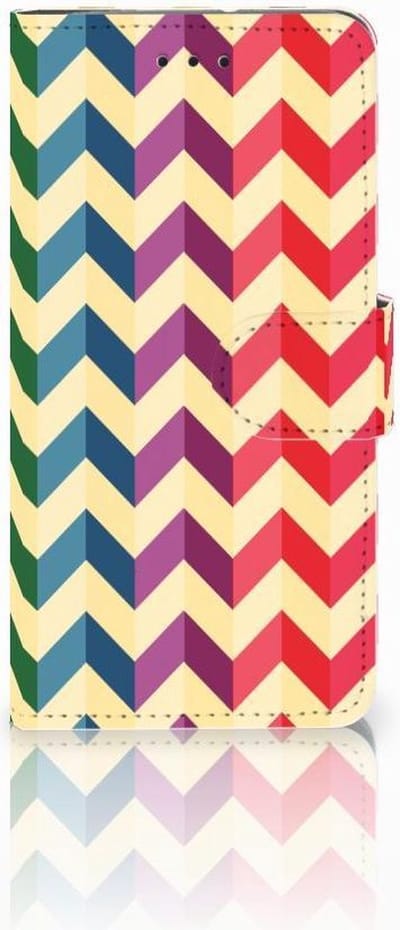 Motorola Moto G7 Play Telefoon Hoesje Zigzag Multi Color