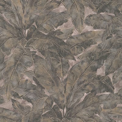 BLADEREN MET GOUDEN CONTOUREN BEHANG | Chique botanisch - beige grijs zilver goud - A.S. Création Metropolitan Stories