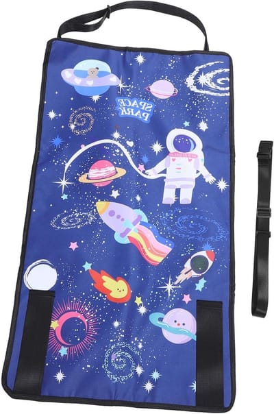 Vliegtuigvoetenbank - Reisbed - Comfortabel Reizen - Maakt Bed Van Stoel - 78 x 44 cm - Donkerblauw