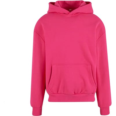 Build Your Brand - Ultra Heavy Oversized Hoodie - Hibiskus Pink maat XS