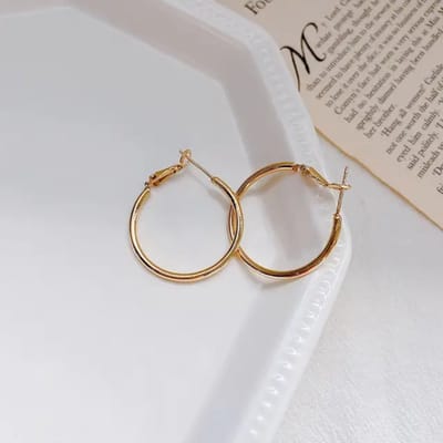 Hoops 3cm - Premium Stainless Steel - Waterproof - Glansvast - Basic oorringen - Minimalistische sieraden - The Jewellery Salon