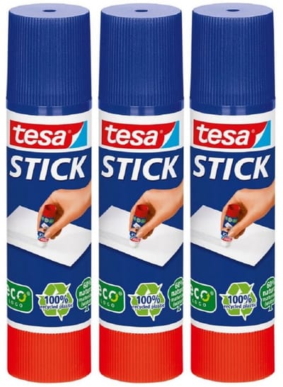 3x Tesa lijmstift 40 gram - Hobbymateriaal/knutselbenodigdheden - Lijmstiften - Plakken/lijmen - Knutselen - Knutsellijm voor kinderen/jongens/meisjes