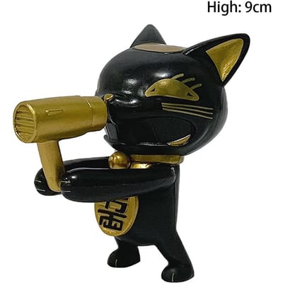 9cm Turbo Oma Figuur Anime Dandadan Randproduct Schattig Schattig En Charmant Kat PVC Actiefiguur Bureau Decoratie Ornament Ambachten Cadeaus Speelgoed black