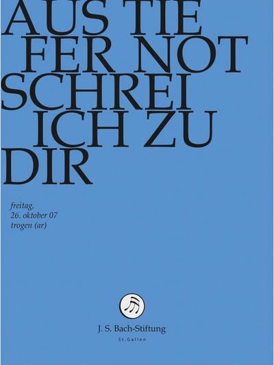Chor & Orchester Der J.S. Bach-Stiftung, Rudolf Lutz - J.S. Bach: Aus Tiefer Not Schrei Ich Zu (DVD)