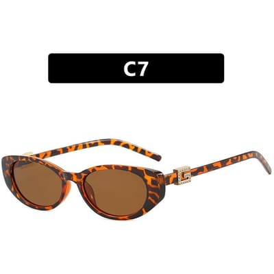 Nouveaux Lunettes de Soleil Vintage Oeil de Chat Femmes Hommes Petite Monture Mode UV400 Lunettes de Soleil pour Voyage Conduite Shopping