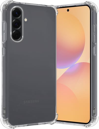 Hoes - Geschikt voor Samsung Galaxy A36 - Sterk & Shockproof - Siliconen Case - Back Cover - Telefoon Hoesje Shock Proof - Transparant