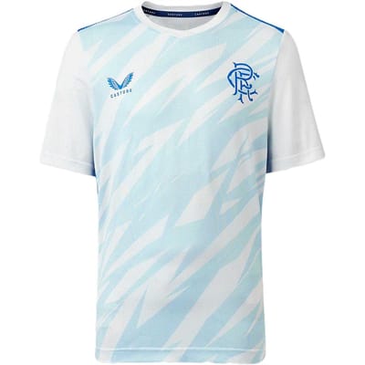 Castore Kinderen/Rangers FC Voetbalshirt (Wit/Lapisblauw)