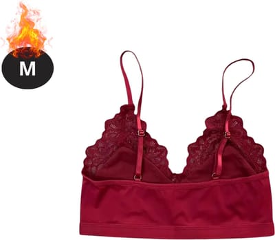 Bovista BH Zonder Beugel - Zonder Bandjes - Push-up Bh's - Comfort Beha - Gemengd - Rood - Maat M