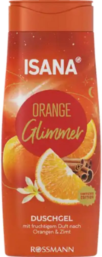 Winter Douchegel - Orange Glimmer - Isana | 1x 300ml - Sinaasappel & Kaneel | Limited Edition - Wintergeur Douchegel