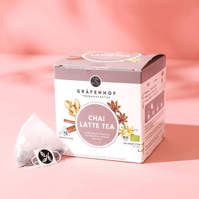 Tuana Kruiden - Bio Chai Latte Thee , 15 Piramidezakjes - VERP002