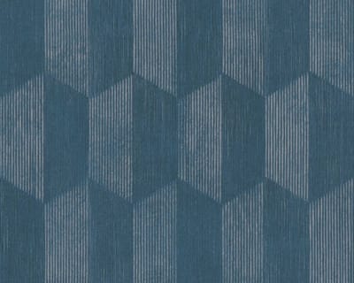 3D DESIGN BEHANG | Grafisch - blauw zilver - A.S. Création Geo Effect