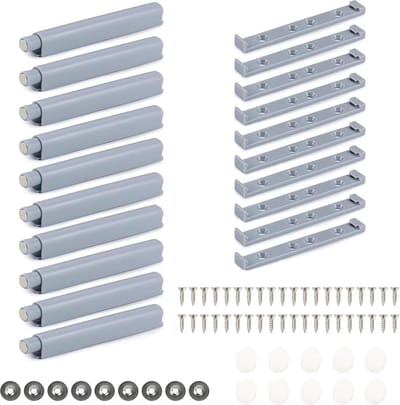 Push to Open Deuropener met Softclose, Magnetische Druksluiting voor Kasten en Meubels - 10 Stuks