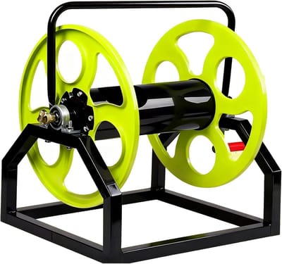 Metalen Slanghaspel - Vrijstaande Reel - Tuin Water Geven - Handmatig Opwinden - Tot 975m Slang - Metaal