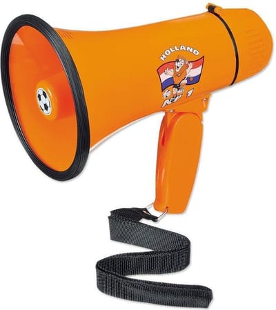 Alecto oranje megafoon oranje accessoires - EK accessoires Nederlands elftal