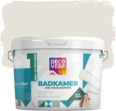 Decoverf badkamerverf beigegrijs, 4L