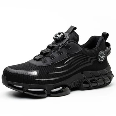 NordHaus Werkschoenen - Veiligheidsschoenen - Zwarte Werk Sneakers - Stalen Neus - Anti-Slip Zool - Maat 37