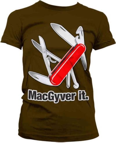 MacGyver Dames Tshirt -S- MacGyver It Bruin