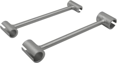 2 x Hinge Adjustment Tools voor Deur, Dubbele Hoofd Hinge Gap Verstelgereedschap, Geschikt voor Vlag Scharnieren 14+19+23+25mm