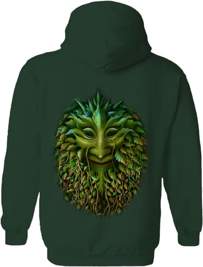 Green Man The Coloured House Hoodie S