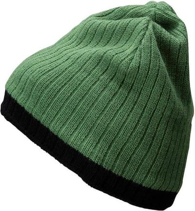 Myrtle Beach - Unisex Gebreide Muts (Groen/Zwart)