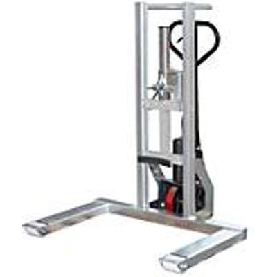 Trommelhijsrol BAUER FHR 600 G, staal, voor vaten tot 220 l, B 1125 x D 1000 x H 1330 mm, gegalvaniseerd