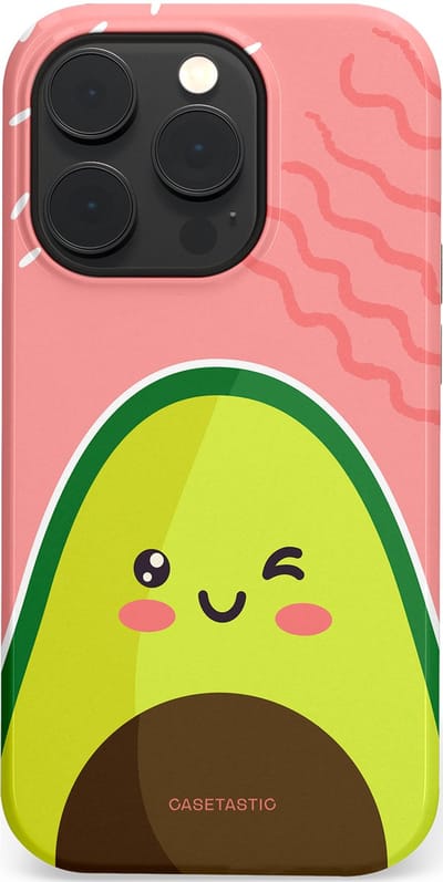 Casetastic Hoesje Geschikt voor Apple iPhone 14 Pro Magsafe - Stijlvolle Beschermende Duo-layer Case - Avocado Vibes