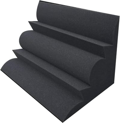 Geluidsisolatie Schuim - Akoestisch Panelen - Studio Verbetering - Basval Absorptie - 30x30x50CM - Zwart Paars
