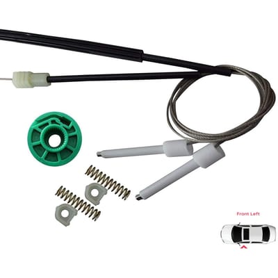 BWR5041 Kit de réparation de lève-vitre électrique Porte avant gauche pour A6 C4 4A 1994-1998 100 C4 4A 1990-1994 4/5 portes 4A0837461