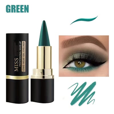 DW4Trading Watervaste Groen Kleurige Eyeliner/eyeshimmer - Gel - Kegelvormig