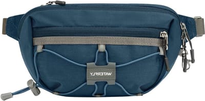 Verstelbare Heuptas met RFID Bescherming, Anti-Diefstal Crossbody Tas voor Reizen, Hardlopen en Wandelen, Donkerblauw