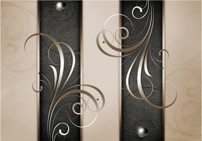 Fotobehangkoning - Behang - Vliesbehang - Fotobehang Romantisch - Versiering - Luxe - Romantic duet - 200 x 140 cm