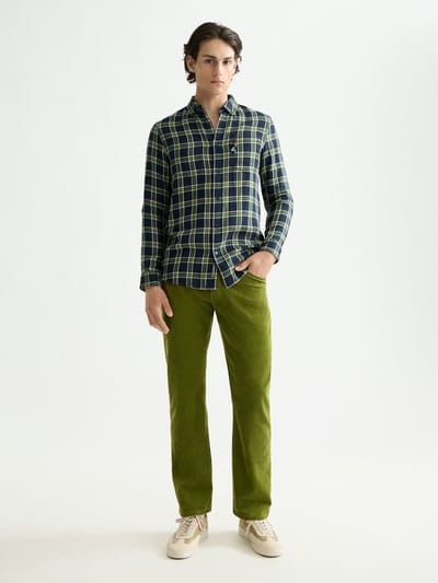 Scotch & Soda The Zee Straight Jeans In Coloured Corduroy Calla Green Größe: W30L32 | Relaxed Fit Outlet | Herren | Grün