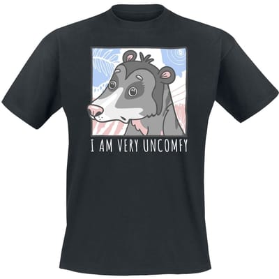 Tierisch - Fun T-shirt - Uncomfy - M tot 3XL - voor Mannen - zwart