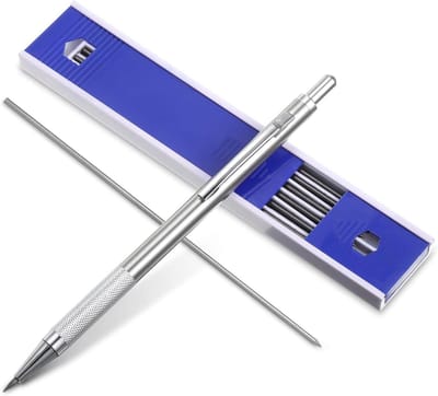 Volledig metalen vulpotlood 20 mm voor kunstenaars en bouwkundig tekenen (mechanische loodhouder)