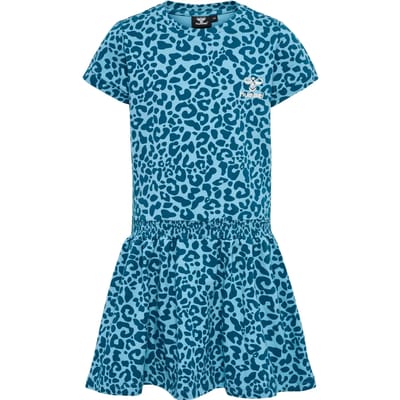 Hummel kinderjurk met korte mouwen Hmlflowy Aop Dress S/S 219307