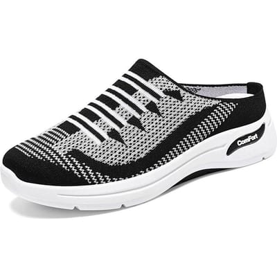 Dames Lente Zomer Vrije Tijd Ademend Halve Pantoffels Mama Schoenen 41 gray