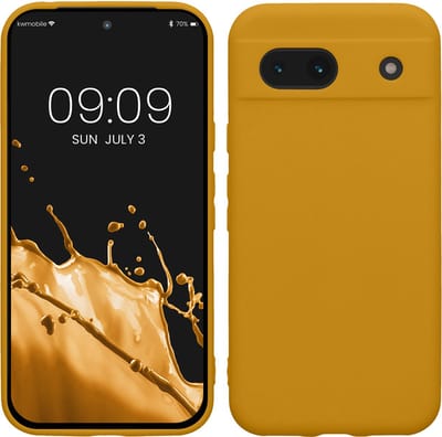 kwmobile telefoonhoesje geschikt voor Google Pixel 8a - Hoesje voor smartphone - Precisie camera uitsnede - In honinggeel