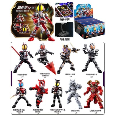 Blokees Kamen Rider Anime Figuur Gemaskerde Rider Geassembleerd Speelgoed Saber GEATS Hopper Kuuga Actiefiguur Geassembleerd Speelgoed