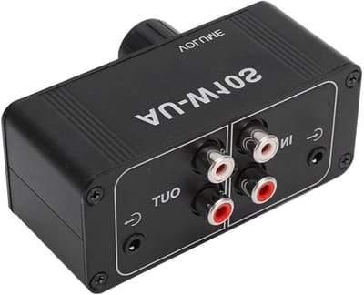 Mini Stereo Voorversterker - Hoofdtelefoon Versterker - Audio Signaal Regelen - Verliesvrij Signaal - 88 mm - Zilver
