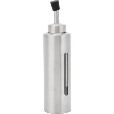 Bouteille Distributrice d'Huile d'Olive Acier Inoxydable 304 Huilier à Vinaigre avec Bec Verseur Fenêtre Transparente pour Maison Cuisine Restaurant Type 2