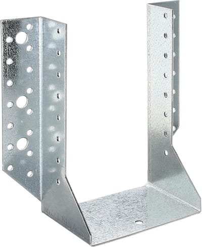 Balkenschoen - Verbindingshoek - Houtverbinding maken - Sendzimir verzinkt staal - 210 mm breed - Zilver