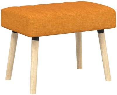 vidaXL - Kanaalgeplooide - Bank - Dongeel - 60 - x - 40 - x - 45 - cm - Stof