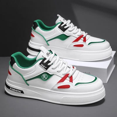 Ademend Mesh Heren Casual Board Schoenen Lichtgewicht Wandelsneakers Heren Jogging Sportschoenen Platform Comfortabele Tennisschoenen 39 white
