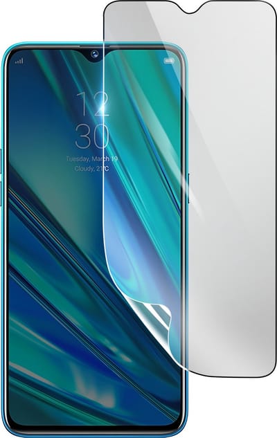 3mk, Geschikt voor Realme 5 Pro, Schokbestendige Hydrogel Screenprotector, Transparant
