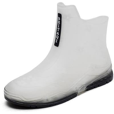 Regenschoenen voor dames, antislip, rubberen schoenen voor meisjes, transparante korte laarzen 40