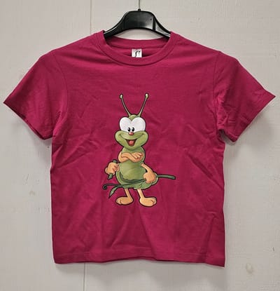 rupsje - t shirt - kinderen - kids - jongens - meisjes - fuchsia - lief - schattig - nooitgenoeg - maat 8 y